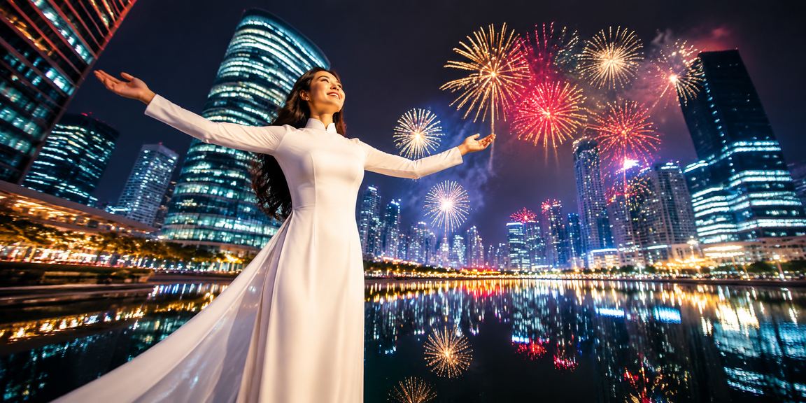 Phụ nữ Hà Nội mặc áo dài sử dụng ứng dụng cá cược trên điện thoại